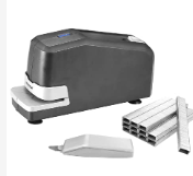 Photo 1 of Bostitch Office Impulse 30 Sheet Electric Stapler Value Pack - Heavy Duty, Black (02638) & Bostitch Standard Staples, 1/4" Length,Full Strip Staples, 5000 Per Box, 5-Pack Black Value Pack Stapler + Staples 1/4" 5-Pack