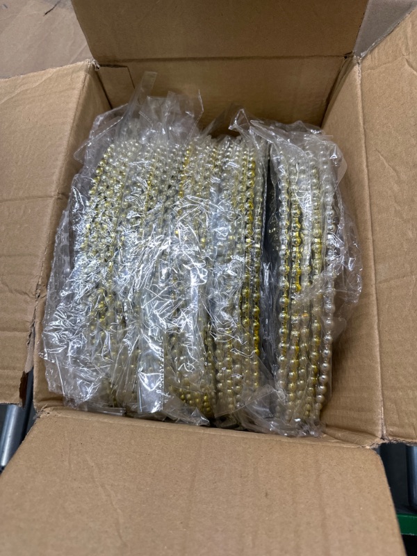 Photo 4 of 25 Pcs Clear Charger Plates 13 Inch Plastic Round Dinner Plate with Gold Beaded Rim Dinner Table Decorative Plate for Wedding Birthday Bridal Shower Party Dinner Table Decor Supplies