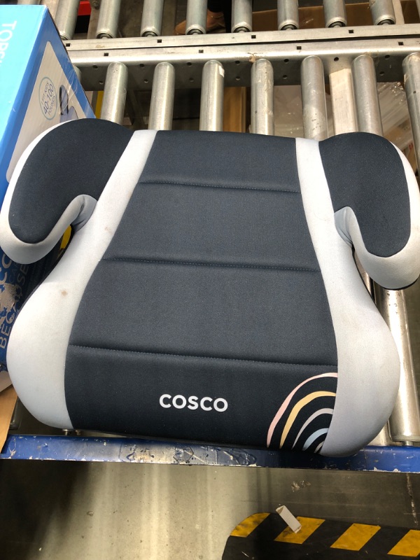 Photo 1 of Cosco Topside Backless Booster Car Seat, Lightweight 40-100 lbs, Rainbow
