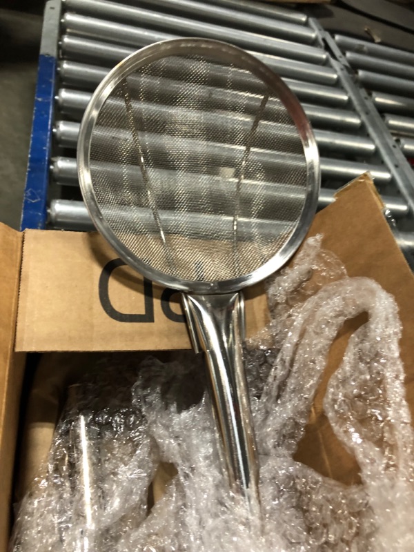 Photo 4 of 2 Pieces 26 Inch Stainless Steel Mixing Paddle and Plated Skimmer Long Skimmer Spoon Fryer Scoop Wire Strainer with Handle Cooking Paddle for Stirring Brewing Seafood Crawfish Shrimp Boil