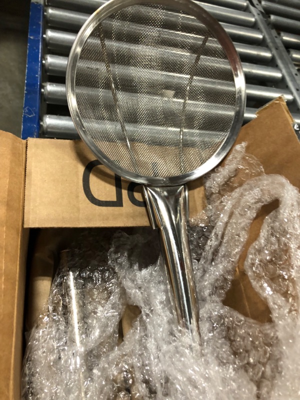 Photo 3 of 2 Pieces 26 Inch Stainless Steel Mixing Paddle and Plated Skimmer Long Skimmer Spoon Fryer Scoop Wire Strainer with Handle Cooking Paddle for Stirring Brewing Seafood Crawfish Shrimp Boil