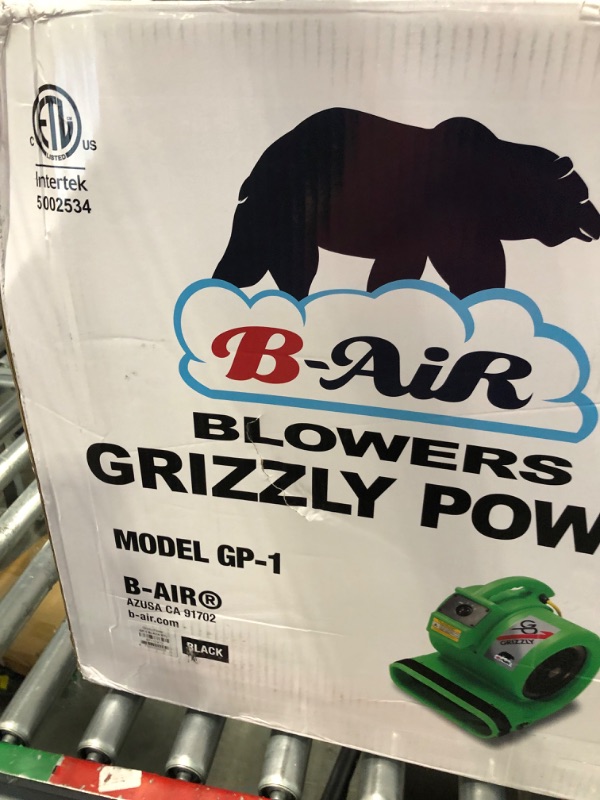 Photo 2 of B-Air Dryer Airmovers B-Air Grizzly ETL Approved Dryer Airmover Black