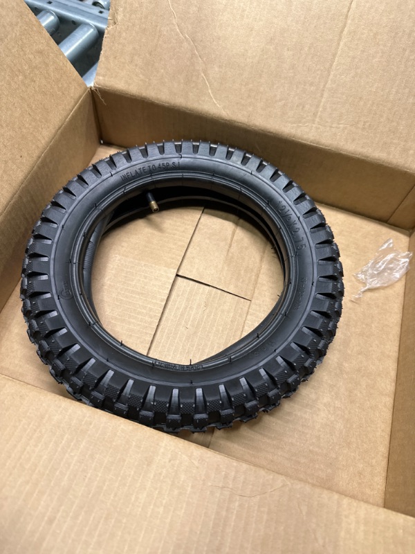 Photo 3 of 12.5x2.75 Replacement knobby Tire, 12-1/2x2-3/4 Dirt Bike Tire for Razor MX350 MX400 Dirt Rocket X-Treme X-560, Compatible with Scooter 12 1/2x2.75 Tire Tyre (Pack of 1)
