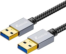 Photo 1 of Ruaeoda USB to USB Cable 3 ft, Male to Male Type A to Type A Double Sided Cord for Data Transfer Compatible for Hard Drive, Laptop, DVD Player, TV, USB 3.0 Hub, Monitor and More