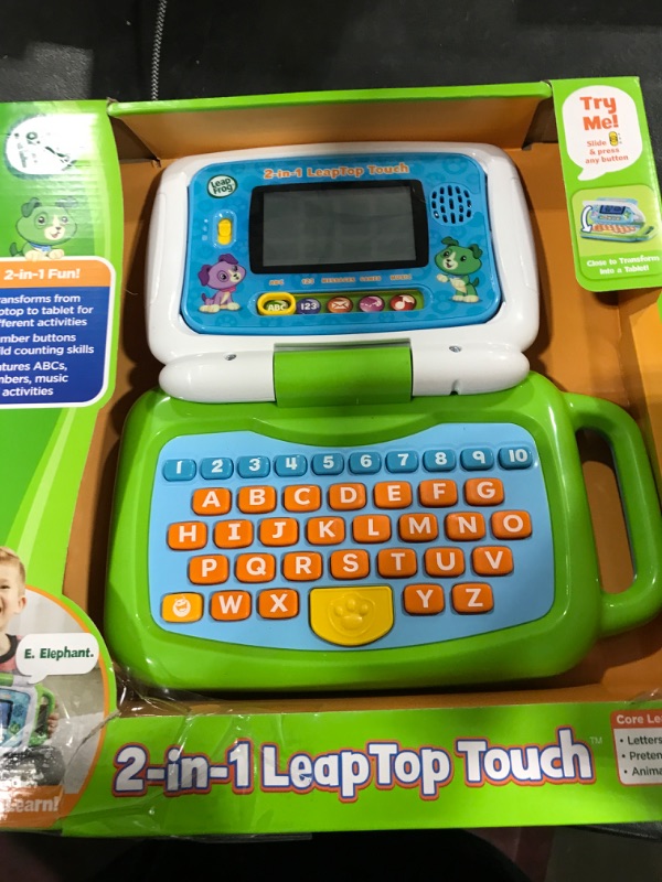 Photo 2 of LeapFrog 2-in-1 LeapTop Touch,Green Green Standard Packaging