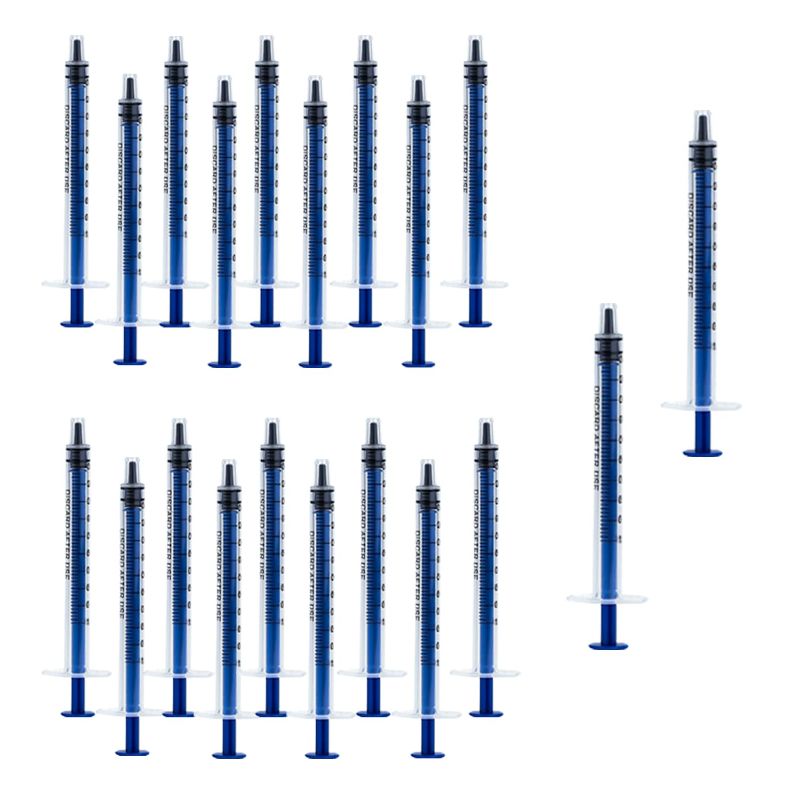 Photo 1 of 20 Pack Plastic Syringes with Measurement Markings, Individually Sealed Ideal for Oral Use, Refilling, Pet Feeding, Including Application of Oil or Glue 1ml
