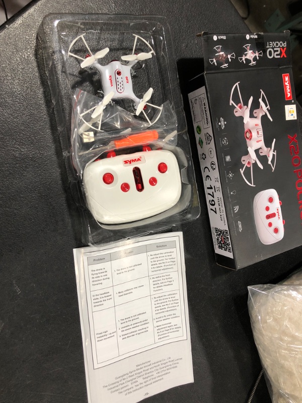 Photo 2 of Cheerwing Syma X20 Mini Drone for Kids and Beginners RC Nano Quadcopter with Auto Hovering 3D Flip(White)
