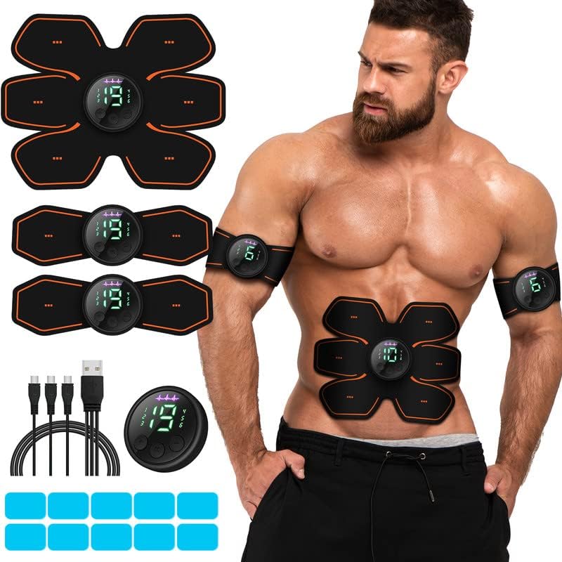 Photo 1 of cepignoly Joinpital ABS Stimulator Workout Equipment, Ab Machine USB Rechargeable Gear for Abdomen/Arm/Leg, Strength Training Equipment for Men and Women
