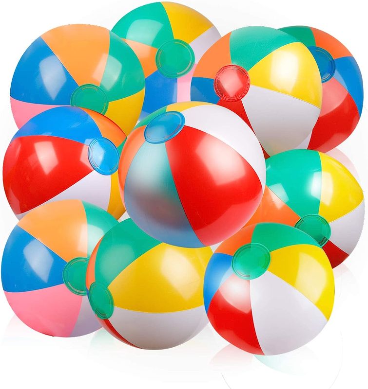 Photo 1 of 18 pcs 12" beach balls.       