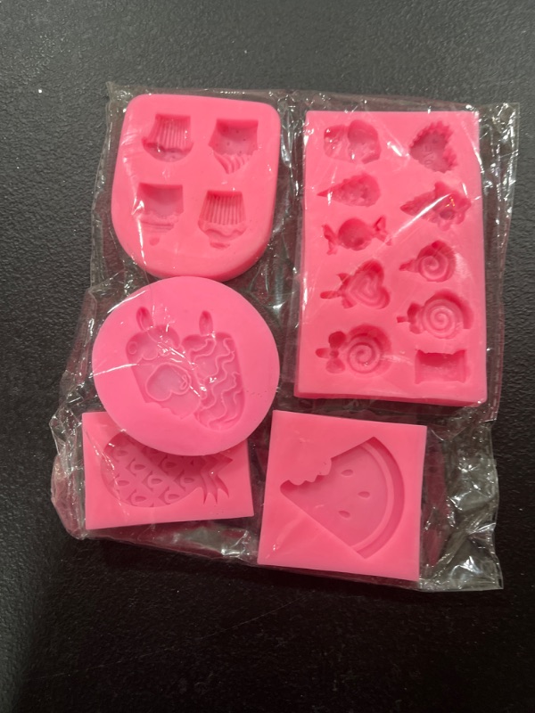 Photo 1 of 5 PC SILICONE MOLDS FOR DIY SWEETS, DESSERTS. 