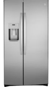 Photo 1 of GE 25.1-cu ft Side-by-Side Refrigerator with Ice Maker (Stainless Steel)
