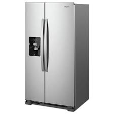 Photo 1 of Whirlpool 24.6-cu ft Side-by-Side Refrigerator with Ice Maker (Fingerprint Resistant Stainless Steel)
