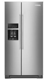 Photo 1 of KitchenAid 22.6-cu ft Counter-depth Side-by-Side Refrigerator with Ice Maker (Stainless Steel with Printshield Finish)
