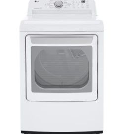 Photo 1 of LG 7.3-cu ft Side Swing DoorGas Dryer (White) ENERGY STAR
