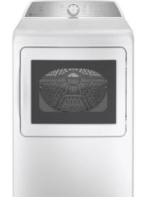 Photo 1 of GE Profile 7.4-cu ft Reversible Side Swing Door Smart Gas Dryer (White) ENERGY STAR

