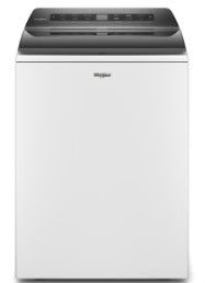 Photo 1 of Whirlpool 4.7-cu ft High Efficiency Agitator Top-Load Washer (White)
