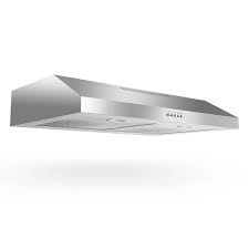 Photo 1 of 30 in. 600 CFM Convertible Ductless Under Cabinet Range Hood With 3 Speed Exhaust Fan and 2 LED Lights, Stainless Steel
