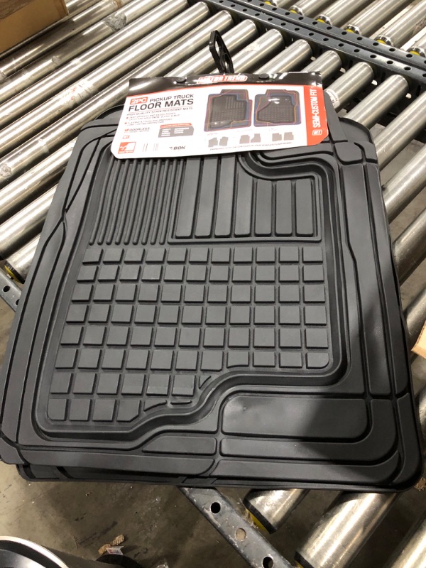 Photo 2 of 2 Front All Weather Custom Heavy Duty Rubber Floor Mats for Auto Car Truck SUV Black