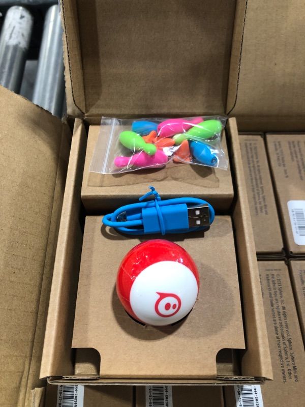 Photo 2 of Sphero Mini (Red) App-Enabled Programmable Robot Ball - STEM Educational Toy for Kids Ages 8 & Up - Drive, Game & Code Play 