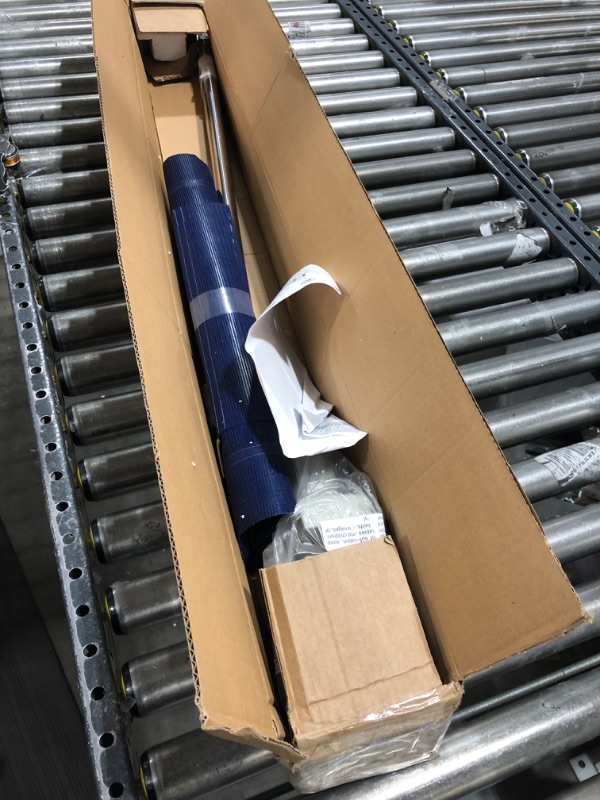 Photo 2 of Acrimet Premium Stackable Nap Cot (Stainless Steel Tubes) (Blue Cot - Grey Feet) (1 Unit)
