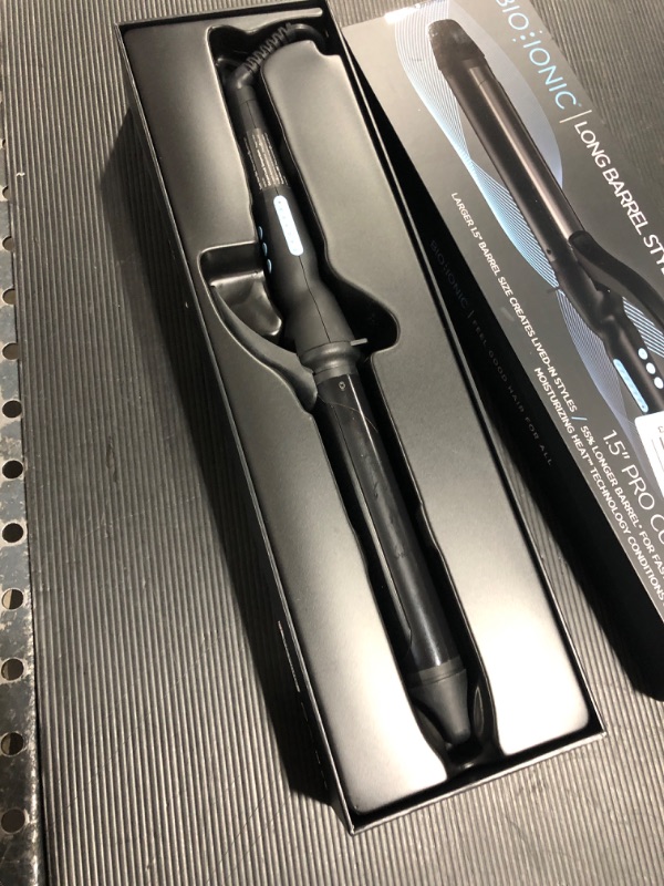 Photo 2 of BIO IONIC Long Barrel Styler Curling Iron 1.5"