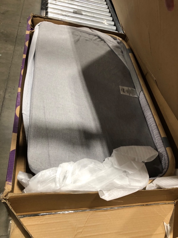 Photo 2 of Boppy Bassinet with Wipeable Mattress Pad and Two Mattress Covers Included, Featuring Anti-tilt Anchors and Mesh Sides, Lightweight and Stores Flat, No Assembly Required, Gray Pickup Sticks