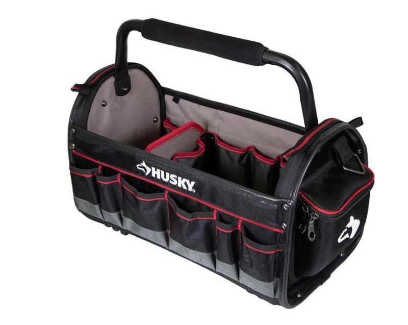 Photo 1 of 20 in. Pro Tool Tote with Removable Tool Wall
