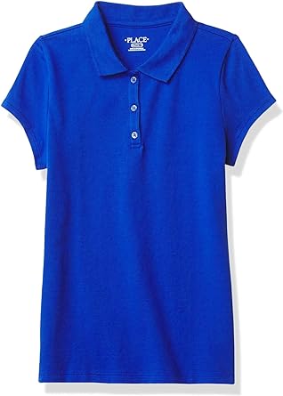 Photo 1 of 2LUV Girl's School Uniform Short Sleeve 3 Button Collared Polo Shirt 