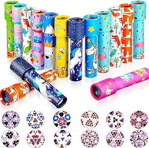 Photo 1 of 15 Pcs Classic Kaleidoscopes Kids Birthday Party Favor Old Fashioned Vintage Educational Toys Stocking Stuffers Goodie Bag Fillers for Classroom School Return Gifts Carnival Prizes (Lovely Style) 