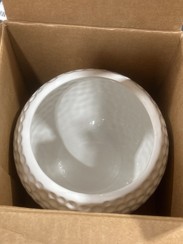 Photo 1 of Large Ceramic Golf Ball Container - Use as a Planter, Candy Dish or Gift Basket!
