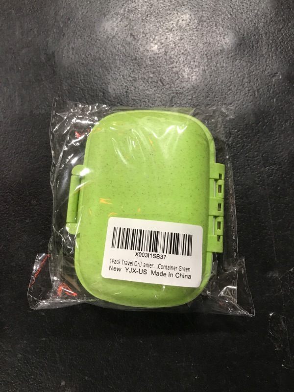 Photo 1 of 1Pack Travel Pill Organizer, 8 Compartments Portable Pill Case, Small Pill Box for Pocket Purse Portable Medicine Vitamin Container Green