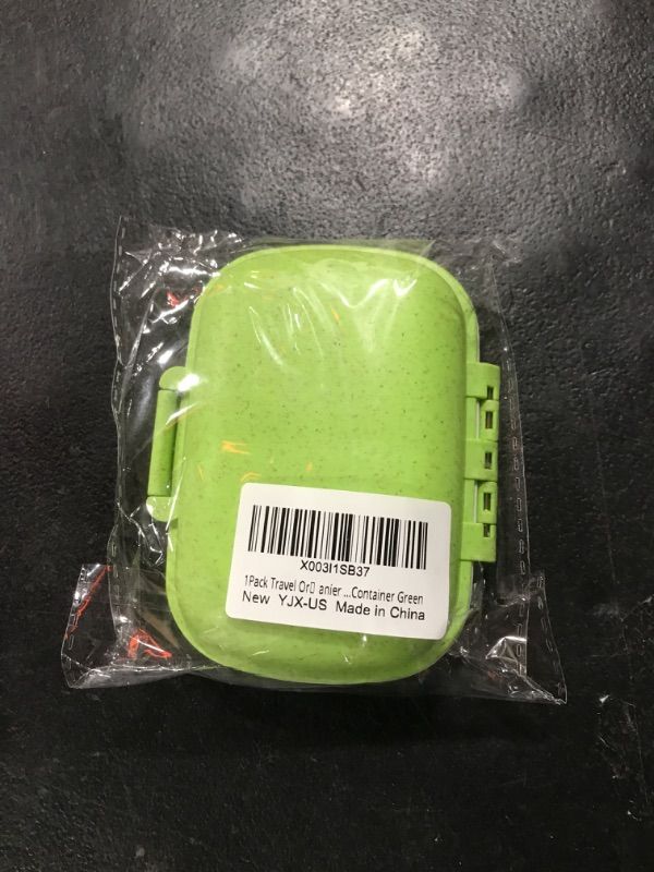 Photo 2 of 1Pack Travel Pill Organizer, 8 Compartments Portable Pill Case, Small Pill Box for Pocket Purse Portable Medicine Vitamin Container Green