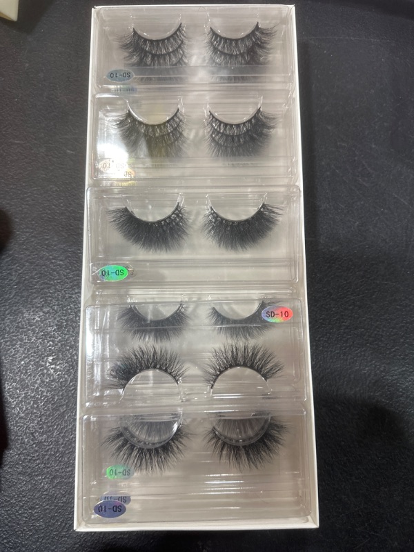 Photo 2 of 3D Soft Mink False Eyelashes Fluffy Wispy Thick Eye Lashes Full Strips Makeup Tools 15 Pairs