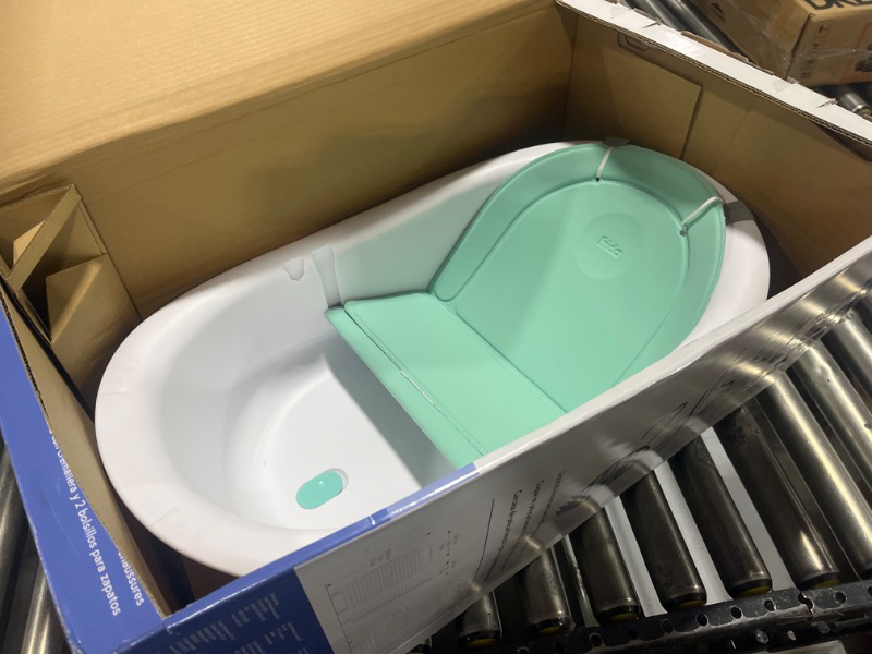 Photo 2 of 4-in-1 Grow-with-Me Bath Tub by Frida Baby Transforms Infant Bathtub to Toddler Bath Seat with Backrest for Assisted Sitting in Tub