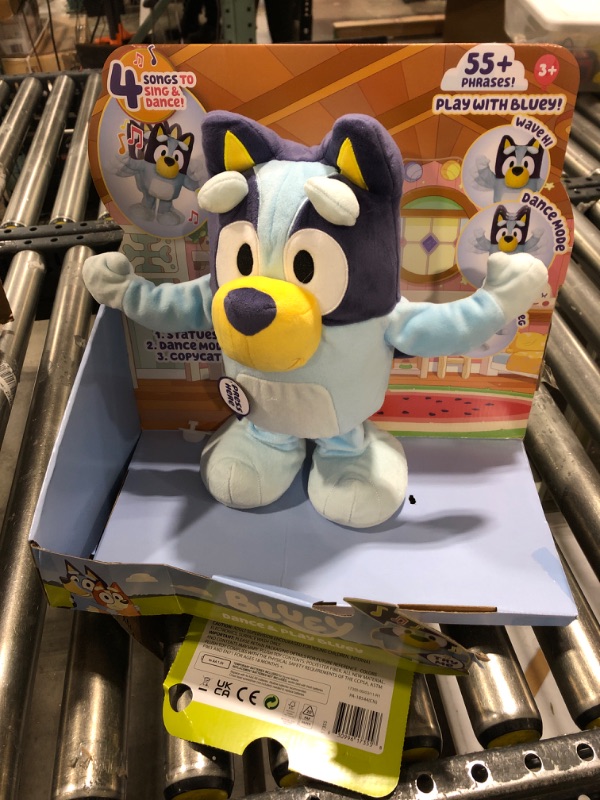 Photo 2 of Bluey Dance and Play 14" Animated Plush | Over 55 Phrases and Songs, Multicolor