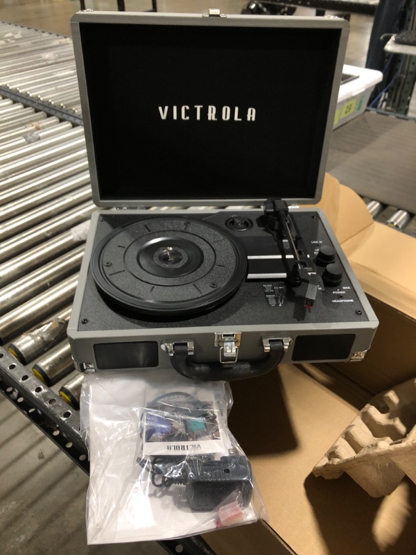 Photo 2 of Victrola - Journey Bluetooth Suitcase Record Player with 3-speed Turntable