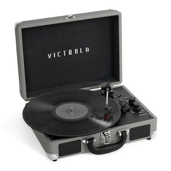 Photo 1 of Victrola - Journey Bluetooth Suitcase Record Player with 3-speed Turntable