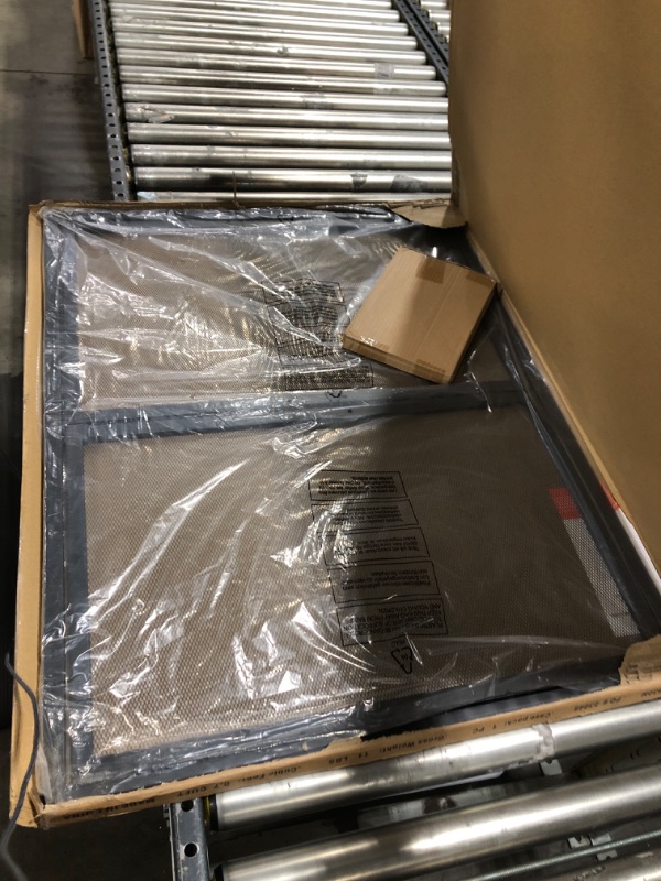 Photo 1 of Fire Beauty Fireplace Screen with Hinged Doors, Powder Coated Steel Frame, Metal Mesh, L35xW28 inch