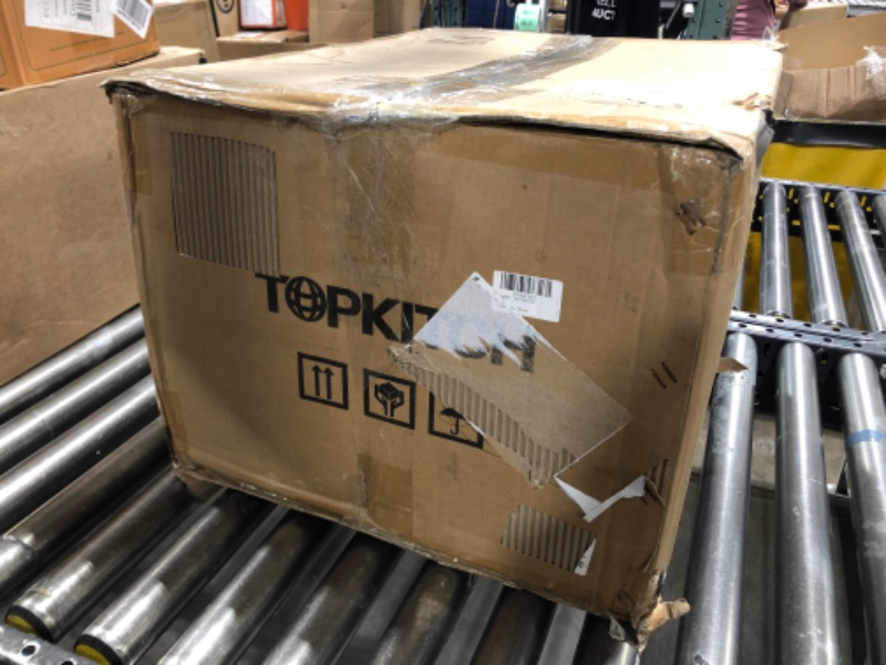 Photo 1 of TOPKITCH Deep fryer Commercial Deep Fryer 12L x 2 Dual Tank Electric Deep Fryers with Basket Electric Countertop Fryer for Restaurant with 2 Frying Baskets and Lids, 3300W x 2, 240V, 6-15 Phase Plugs 24L, 240V 6600W