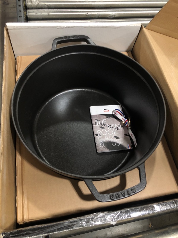 Photo 3 of Staub Black Cast Iron 13.25 Qt.