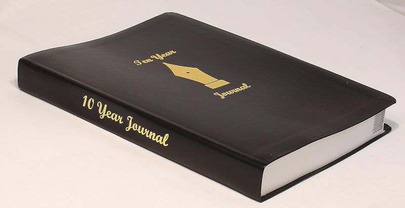 Photo 1 of Ten Year Journal 2022-2032 Black Cover Leather Bound – December 31, 2021
