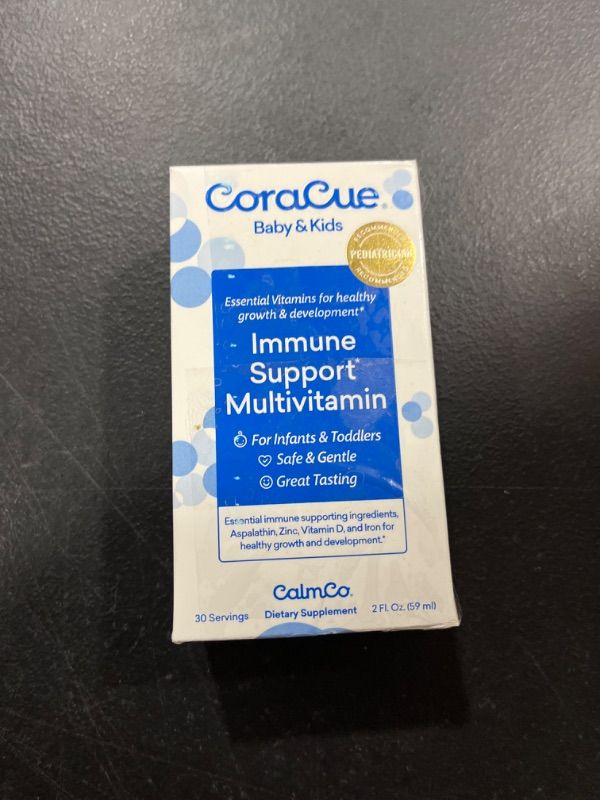 Photo 2 of CoraCue Immune Support Liquid Multivitamin for Infants & Toddlers, 2 Ounce 2 Fl Oz (Pack of 1) EXP 3/2024