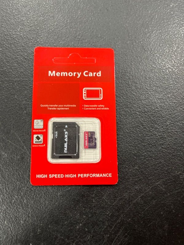 Photo 2 of 512GB Micro SD Card Memory Card Class 10 Fast Speed TF Card for Smartphone/PC/Computer/Camera/Drone/Nintendo Switch