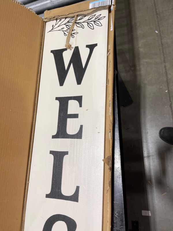 Photo 1 of WONDER GARDEN Spring Welcome Sign for Front Door-Vertical Welcome Home Sign - 57 Inch Yard Porch Sign for Front Door Decorations and Best House Warming Gifts sweet