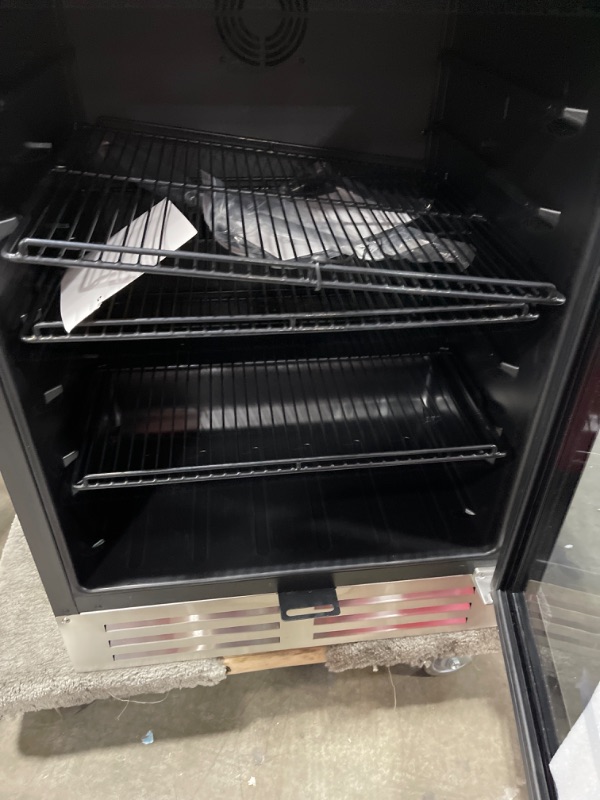 Photo 7 of Velieta 24 Inch Beverage Refrigerator Cooler,210 Cans Wide Beverage and Beer Fridge with Glass Door and Powerful Cooling Compressor, Built-in/Freestanding Drink Fridge for Kitchen, Bar or Office 24 Inch Wide Beverage Refrigerator