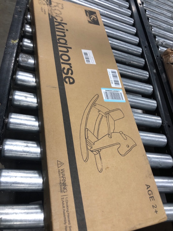 Photo 1 of KRAND Wooden Rocking Horse Baby Ride On Toy for Toddlers Solid Wood Classic Design with Comfortable Pedal and Safe Backrest Ideal Gift for Kids (Classic, White)