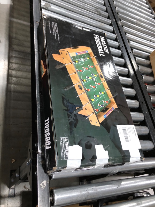 Photo 1 of Redswing Tabletop Foosball Table, Portable Mini Football Table with Two Balls and Score Keeper for Kids, Green Green-27''