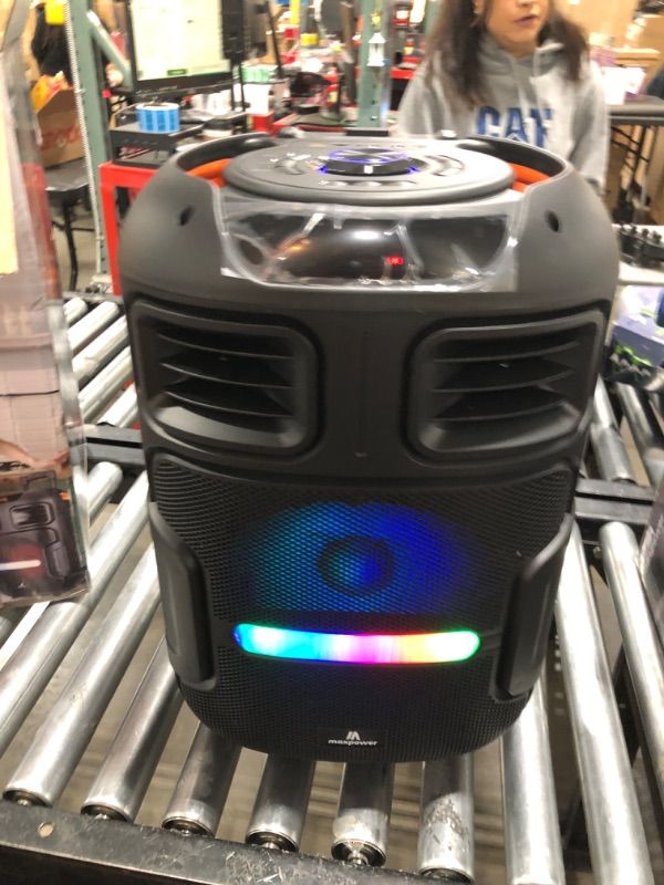 Photo 1 of Max Power DJ Speaker - MPD592-OMNIA 12 Portable Sound System -Bluetooth Multi LED Light Speaker Set Perfect for Indoor and Outdoor - PA Speaker System with Remote with Microphone