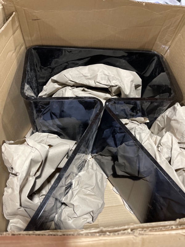 Photo 1 of Acrylic Black Clear Side Table, Unique End Table for Small Space, Modern Nightstand for Living Room, Acrylic Desk Bedroom, Acrylic Funky Furniture, Clear Coffee Floor Lego Table