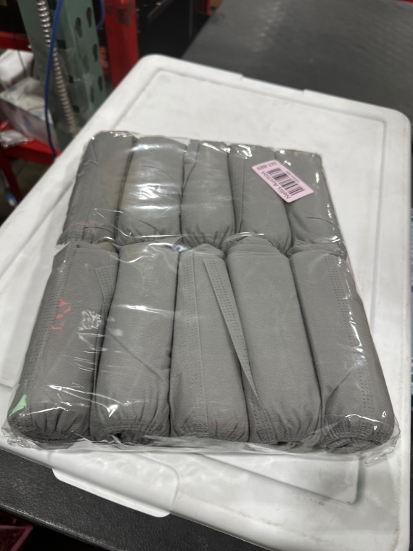 Photo 1 of 100 disposable Grey shoe covers (50 pairs). Wear-resistant and dustproof, protect your floor. Avoid the embarrassment of changing shoes and make the home cleaner and healthier. (100) 500g/Bag